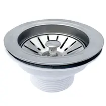 Válvula Americana 3 1/2 Para Cuba Pia Cozinha Ralo Inox ABS Válvula Americana 3 1/2 Para Cuba Pia Cozinha Ralo Inox ABS