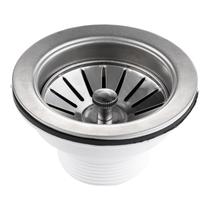 Válvula Americana Aço Inox Redonda Cozinha Banheiro Pia Ralo Válvula Americana Aço Inox Redonda Cozinha Banheiro Pia Ralo