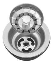 Válvula Americana Escoamento P/ Pia Cozinha 3.1/2 Aço Inox - Metal Nobre Válvula Americana Escoamento P/ Pia Cozinha 3.1/2 Aço Inox - Metal Nobre