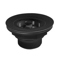 Válvula Americana Escoamento Para Pia 3.1/2'' Preta Estrela