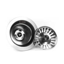 Válvula Americana Inox 4.1/2" Pino Puxador Preto Válvula Americana Inox 4.1/2" Pino Puxador Preto