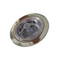 Valvula americana metal cromada 3.1/2 c/ cesto cristal