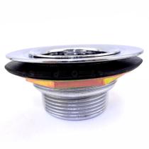 Válvula Americana para Pia com Cesto Cromada 3.1/2 x 1.1/2