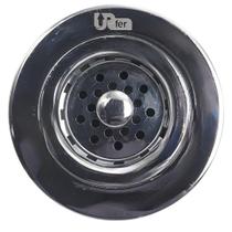 Válvula Americana Pia 3.1/2 Aço Inox Acabamento Polido Prateado