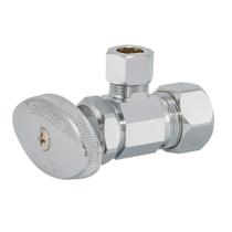 Válvula angular de fechamento Eastman 3/8" x 5/8" compressão cromada Válvula angular de fechamento Eastman 3/8" x 5/8" compressão cromada