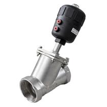 Valvula angular inox 304 atuador termoplastico 4" - vya2018it32nftp Valvula angular inox 304 atuador termoplastico 4" - vya2018it32nftp