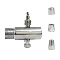 Valvula blukit redutora fluxo latao cromado c/registro integrado para filtro Valvula blukit redutora fluxo latao cromado c/registro integrado para filtro