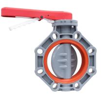 Válvula Borboleta PVC-C FPM PN10 D.110mm - Aqua Plastic Válvula Borboleta PVC-C FPM PN10 D.110mm - Aqua Plastic