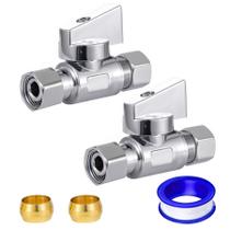 Válvula Breezliy Cromo Latão 3/8 Comp FIP x 3/8 Comp MIP