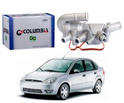 Valvula carcaça aluminio columbia ford fiesta sedan 1.0 8v supercharger 2003 a 2006