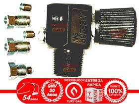 Válvula Cilindro Gnv Préssor Aço Inmetro 2 Niples 2 Anilhas