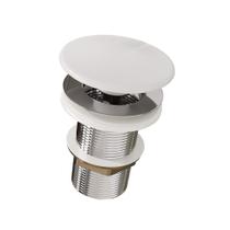 Válvula Click 1 1/4 Inox c/Tampa Cerâmica - Fabribam Branco Brilho