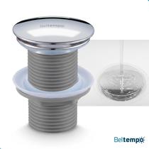 Válvula Click 1 1/4 Ralo Cuba Pia Banheiro Inox Cromada Beltempo