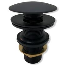 Válvula Click 100% Metal Preto Fosco - 7/8 ou 2,5cm - VV201BL