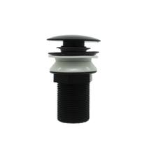 Válvula Click ABS Luxo Preto Fosco para Pia Tanque Cuba Lavanderia Resistente Válvula Click ABS Luxo Preto Fosco para Pia Tanque Cuba Lavanderia Resistente