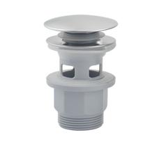 Válvula Click Cromado Com Ladrão Ralo Dreno Inox Cuba Pia