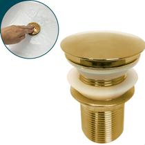 Valvula Click Dourada 1 1/4 Ralo Pia Banheiro Aço Inox Escoamento Cuba 4cm Valvula Inteligente Lavatorio Lavabo Gold Brilhoso Luxo Ralo Click Up 40mm Valvula Click Dourada 1 1/4 Ralo Pia Banheiro Aço Inox Escoamento Cuba 4cm Valvula Inteligente Lavatorio Lavabo Gold Brilhoso Luxo Ralo Click Up 40mm