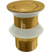 Válvula Click Dourada1 ¼ Aço Inox Gold Ralo de Pia Banheiro Escoamento 40mm Cuba Lavatório Lavabo Luxo Válvula Click Dourada1 ¼ Aço Inox Gold Ralo de Pia Banheiro Escoamento 40mm Cuba Lavatório Lavabo Luxo
