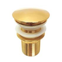 Válvula Click Grande 1 ¼'' Inox Dourado Premium VC114-GOL Flvx Hidro Válvula Click Grande 1 ¼'' Inox Dourado Premium VC114-GOL Flvx Hidro