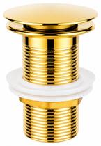 Válvula Click Inox Para Cuba De Vidro E Louça Dourada Válvula Click Inox Para Cuba De Vidro E Louça Dourada