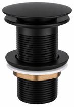 Válvula Click Inox Para Cuba De Vidro E Louça Preto Fosco Válvula Click Inox Para Cuba De Vidro E Louça Preto Fosco
