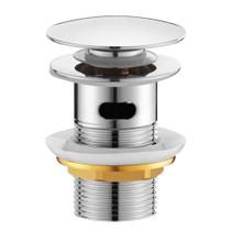 Válvula Click Lavatorio 1 1/4 Metal Inox Para Cuba Pia Com Ladrão