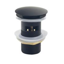 Válvula Click Lavatório 1 1/4 Preta Metal Cuba Pia Ladrão Válvula Click Lavatório 1 1/4 Preta Metal Cuba Pia Ladrão