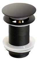 Válvula Click Luxo Inox 304 Preta Cuba Banheiro 7/8