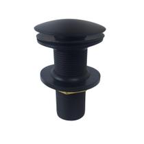 Válvula Click Metal Preta Fosca Para Tanque Pia Cuba 7/8