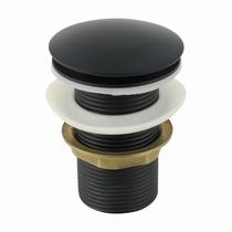 Válvula Click Metal Preta Para Cubas Porcelana, Vidro e Lavabos