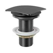 Válvula Click P/ Lavatório Quadrada Preto Fosco 1609 BK Fani Válvula Click P/ Lavatório Quadrada Preto Fosco 1609 BK Fani