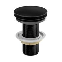 Válvula Click P/ Lavatório Redonda Preto Fosco 1608 BK Fani Válvula Click P/ Lavatório Redonda Preto Fosco 1608 BK Fani