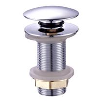 Válvula Click para Cuba Pia 7/8 Redonda Fechamento Total Banheiro Lavatório Lavabo Cromado Brilhante Metal