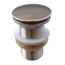 Válvula Click para Lavatório 1.1/4 em Inox com Tampa Grande FLVX Hidro Válvula Click para Lavatório 1.1/4 em Inox com Tampa Grande FLVX Hidro