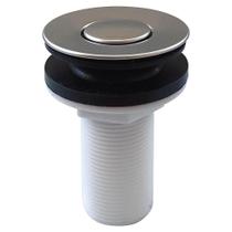 Válvula Click para Lavatório 7/8 em Plástico com Tampa Pequena em Inox FLVX Hidro