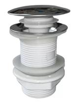 Valvula Click Ralo Inox 1/4" Para Pia Cuba Banheiro Lavabo Smart Depot Ralo Inteligente Escoamento