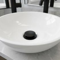 Valvula Click Ralo Preto Black Para Pia Cuba Lavatório Banheiro Lavabo Conexão 7/8 Aço Inox 304 Luxo Valvula Click Ralo Preto Black Para Pia Cuba Lavatório Banheiro Lavabo Conexão 7/8 Aço Inox 304 Luxo