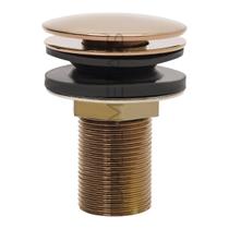 Valvula Click Rosê Inox Ralo de Pia Cuba Banheiro 30mm 7/8