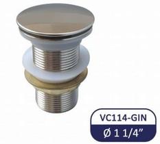 Válvula Click Tampa Grande para Lavatório 1 1/4 Inox - Flux Hidro - VC114-GIN - Unitário Válvula Click Tampa Grande para Lavatório 1 1/4 Inox - Flux Hidro - VC114-GIN - Unitário