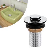 Válvula Click Up De Inox Ralo Para Cuba Vidro E Louça Banheiro Válvula Click Up De Inox Ralo Para Cuba Vidro E Louça Banheiro