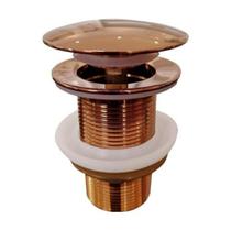 Válvula Click Up Rosé Gold Metal Cuba Louça Banheiro 1 1/4