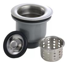 Valvula Cozinha Com Cesto Higiênico Removível 3 ½ Pia Aço Inox Ralo antiodor