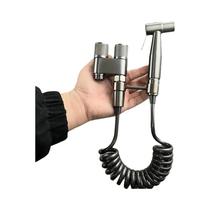 Válvula De Ângulo De Água Cerâmica Não Elétrica Para Limpeza De Vaso Sanitário Com Suporte De Parede