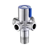 Válvula De Ângulo Em Aço Inoxidável G1/2 Para Banheiro, Conector De Água Quente E Fria Para