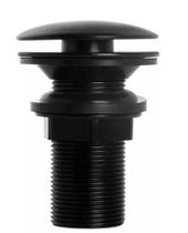 Válvula de Banheiro ABS preta 7/8 Click Up Veda Cheiro