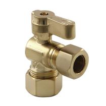 Válvula de Cierre Angular Kingston Brass KF5440BB em Latão Escovado Válvula de Cierre Angular Kingston Brass KF5440BB em Latão Escovado