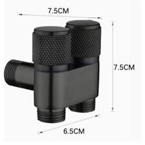 Válvula de Controle Dupla 1 Entrada 2 Saídas para Máquina de Lavar Anticorrosão Preto OEM Válvula de Controle Dupla 1 Entrada 2 Saídas para Máquina de Lavar Anticorrosão Preto OEM