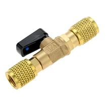 Válvula De Corte De Latão Para HVAC E Refrigeração, Adaptador De Rosca Fêmea 1/4 SAE, Válvula De