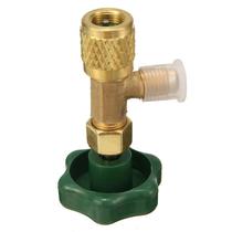 Válvula De Distribuição De Gás Refrigerante R22 R134a R410A Com Adaptador De Rosca 1/4 SAE Válvula De Distribuição De Gás Refrigerante R22 R134a R410A Com Adaptador De Rosca 1/4 SAE