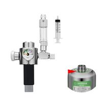 Válvula De Duplo Medidor Para Gerador De CO2 De Aquário, Cilindro De Aço, Válvula Eletromagnética,